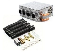 Universal 12v Dual Blower Iron Compact Heater 4 Vents 8000 Btu Universal 12v Dual Blower Iron Compact Heater 4 Vents 8000 Btu