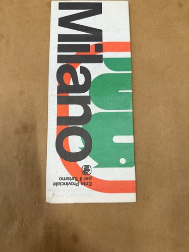 Vintage Milano! Italy Travel Brochure Ente Provinciale per il Turismo Map Guide