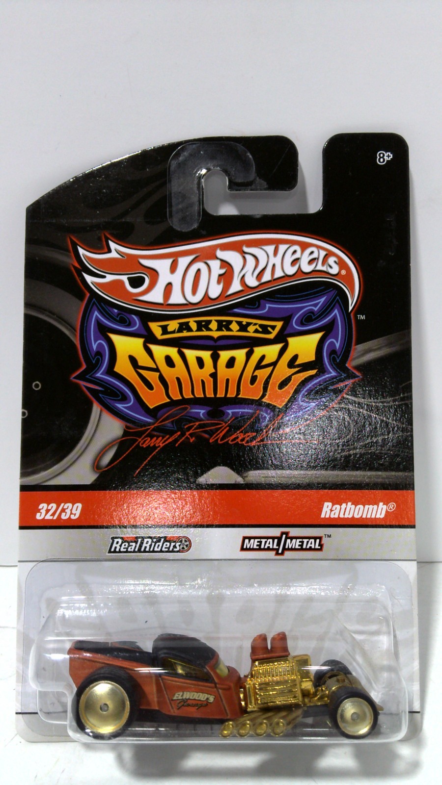 Hot Wheels Larry's Garage (2009) Copper Ratbomb Real Riders Toy Car 32/39