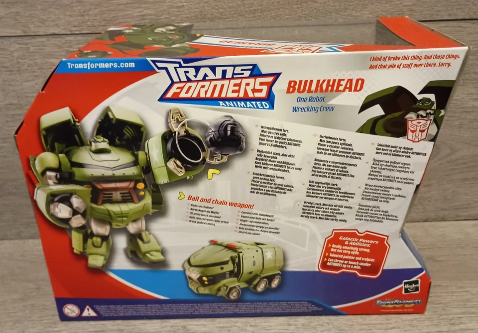 Transformers Animated Voyager Class Autobot Bulkhead 2008 NIB - Image 4 of 4