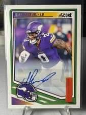 2025 Panini Score Football #287 Ivan Pace Jr. Autograph Auto Vikings