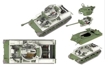 Ryefield Models 1/35 M4A3 Sherman 76W Vvss Late Model W/Full Interior Upgraded V