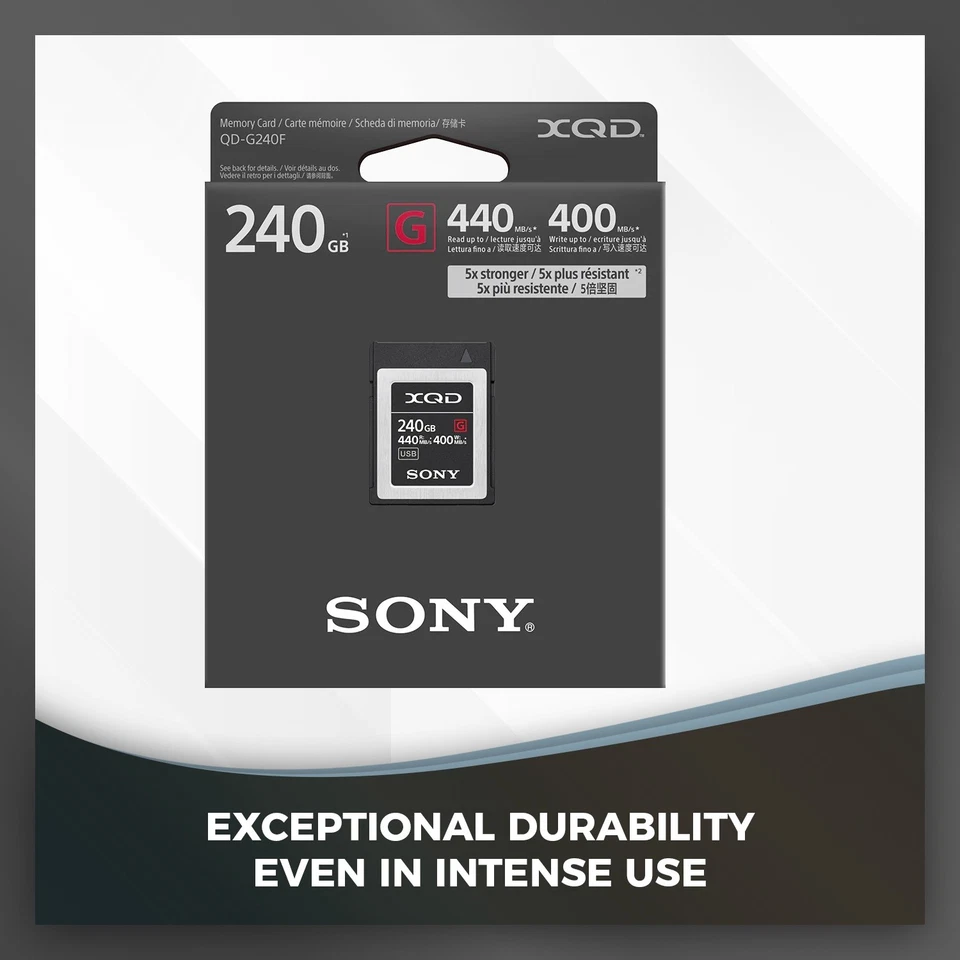 Tarjeta de memoria Sony Professional XQD serie G 64 GB (QDG64E/J) Foto 4 de 4