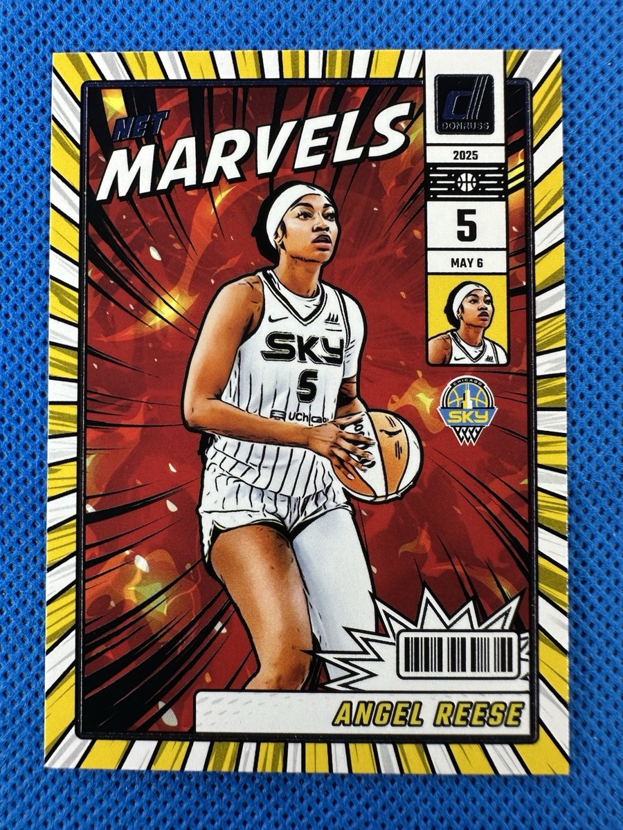 2025 #20 Angel Reese Panini Donruss WNBA Net Marvels Insert | eBay