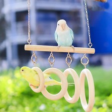 Wooden Birds Parrots Ladder Perch Parrot Perch Parakeet Climbing Toy