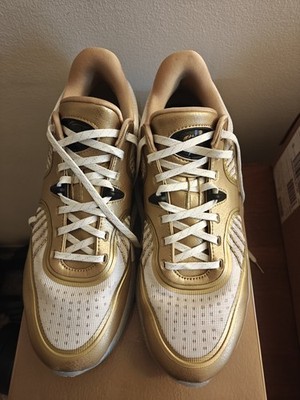 Anta Men's KT 10 Basketball Shoes Size 11 Gold/White Coin Design