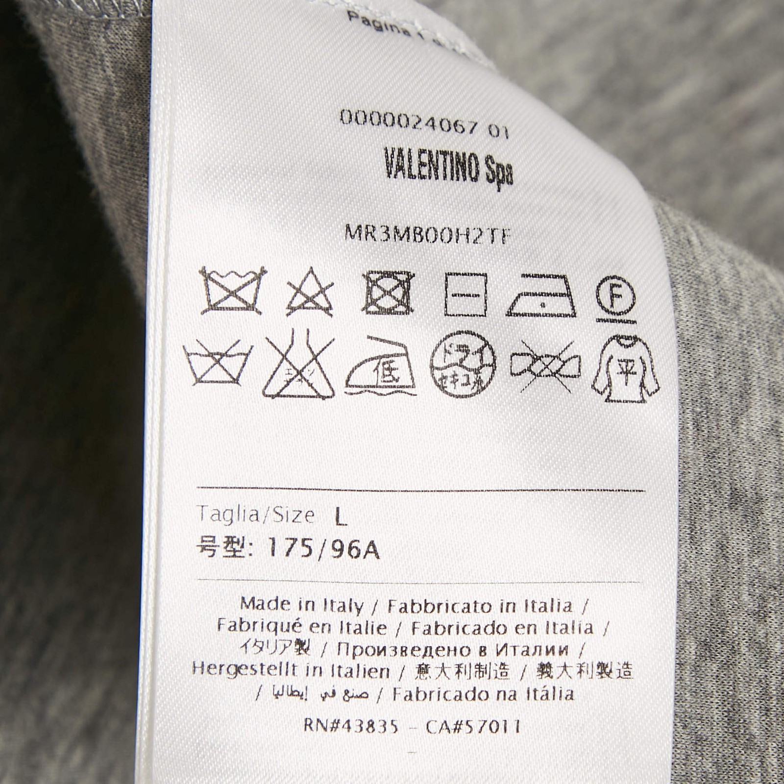 RED Valentino Grey Bird Embroidered Neoprene Jacket L thumbnail 5