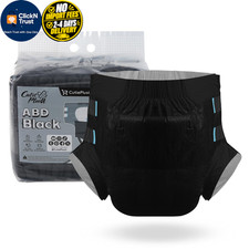 CutiePlusU Disposable Diaper Protective Underwear Absorbent X-Large, Black