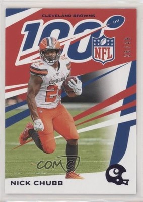 2019 Panini Chronicles NFL 100 Purple 28/49 Nick Chubb #23 1u6