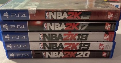 Lot of 5: PS4 NBA 2K Games - NBA 2K15, 2K17, 2K18, 2K19, 2K20