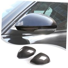 Car Rearview Mirror Cap Decoration Cover Compatible with Carbon Fiber Style