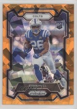 2023 Panini Prizm Rookies Orange Ice Prizm Evan Hull #344 1j4c