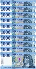 Hungary 1000 Forint, 2025, P-203f, UNC X 10 PCS