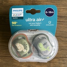 Philips Avent Air Soother Boy Pack of 2 BPA-free Suitable For Age 6- 18 Months 