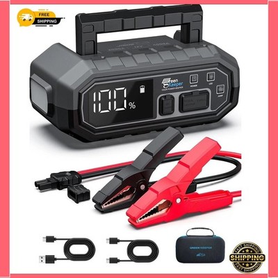 Tragbare 4000A Auto Starthilfe für 12V Motoren mit USB & Licht