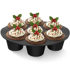 Silicone Muffin Pan - Silicone Cupcake Molds for Baking Egg Bites Mold Nonsti...