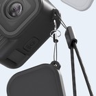 Étui de protection en silicone facilement portable avec bouchon d'objectif pour