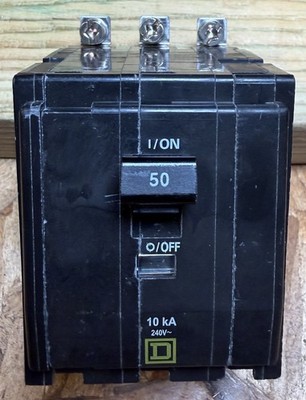 Square D QOB350 3P 50A Miniature Circuit Breaker