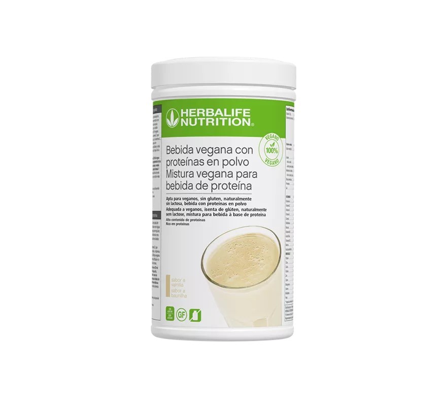 BEBIDA VEGANA CON PROTEÍNAS EN POLVO 560G - 20 RACIONES VAINILLA - HERBALIFE