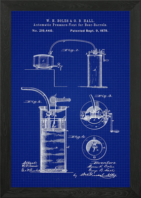 #ad Beer Barrel Pressure Art Framed Wall Art Poster Canvas Print Picture GBP 29.95