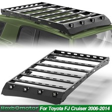 Steel Roof Rack Cargo Basket Luggage For 2006-2014 Toyota Fj Cruiser Wlights