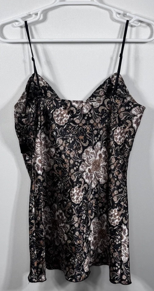 Envoltura Vintage Y2K Floral Neutro Correa de Espagueti Cami Top Babydoll Mujer’s XL Foto 4 de 4