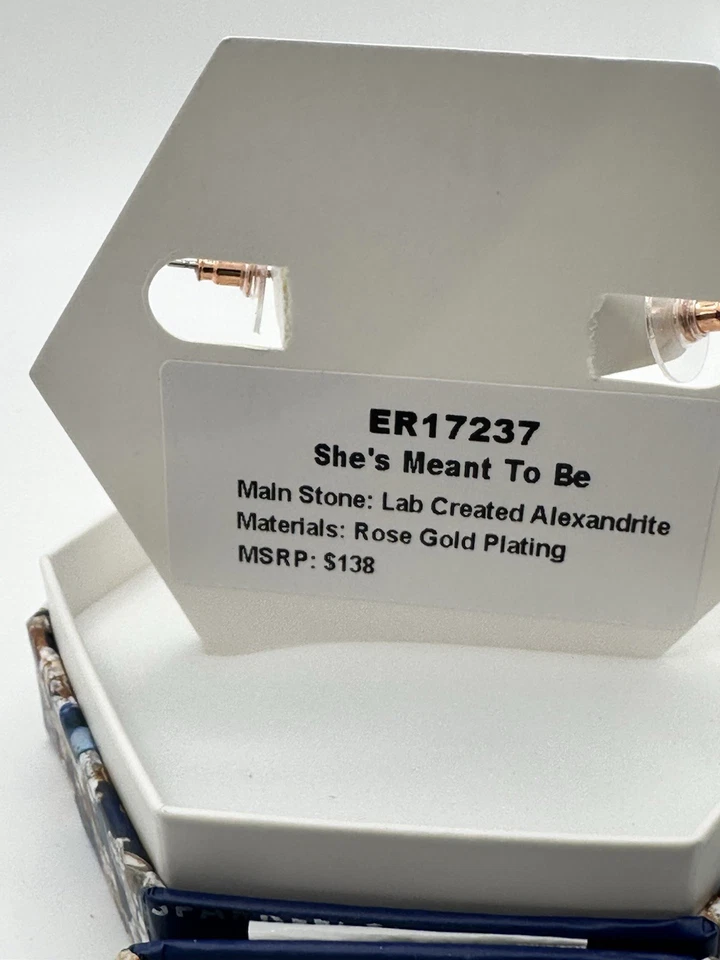 Pendientes Bomb Party June ER17237 Ella está destinada a ser - Chapado en oro rosa Foto 3 de 4