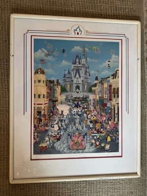 MELANIE TAYLOR KENT WALT DISNEY WORLD 15 YEAR ANNIVERSARY 1987 POSTER SIGNED