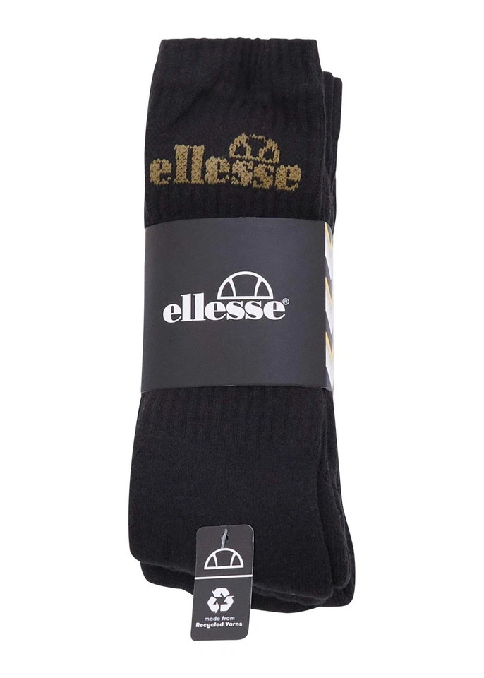 Ellesse Mens Socks Multipack 5pk Sports Sock Black