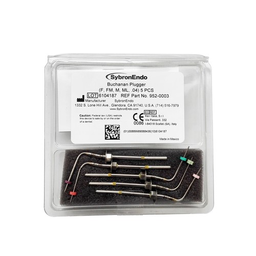 5Pcs Kerr Sybron Elements Buchanan System B Heat Pluggers - Assorted Original - Picture 2 of 4