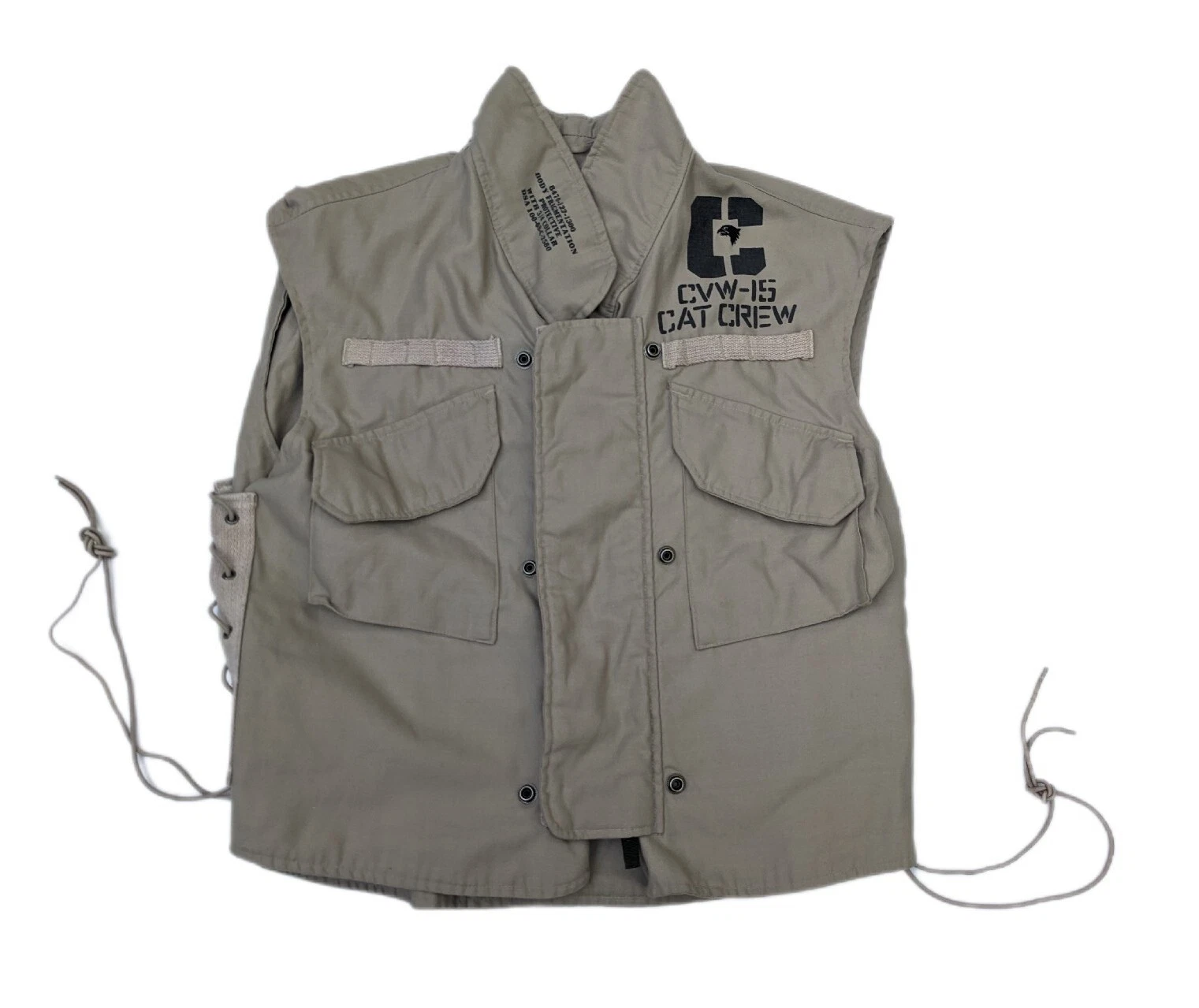Vintage Flying Military Waistcoat Small Airforce Wilker Industries 40 inch Rare