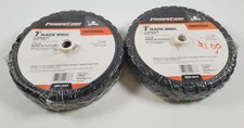 2-PK Powercare 7 in. x 1.5 in. Universal Plastic Wheel Set for Lawn Mowers