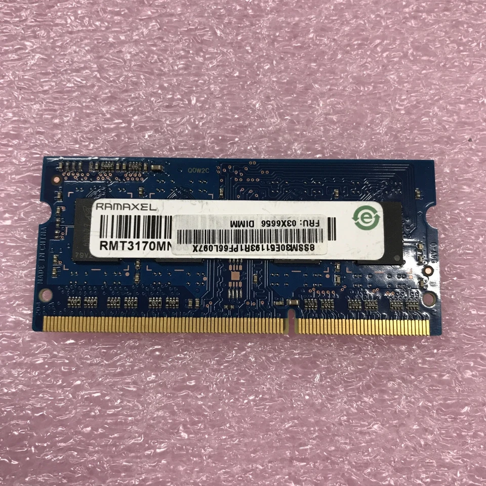 Ramaxel 4GB 1Rx8 PC3L-12800S-11-13-B4 Laptop Memory NB0D16072160013915 - Image 2 of 2
