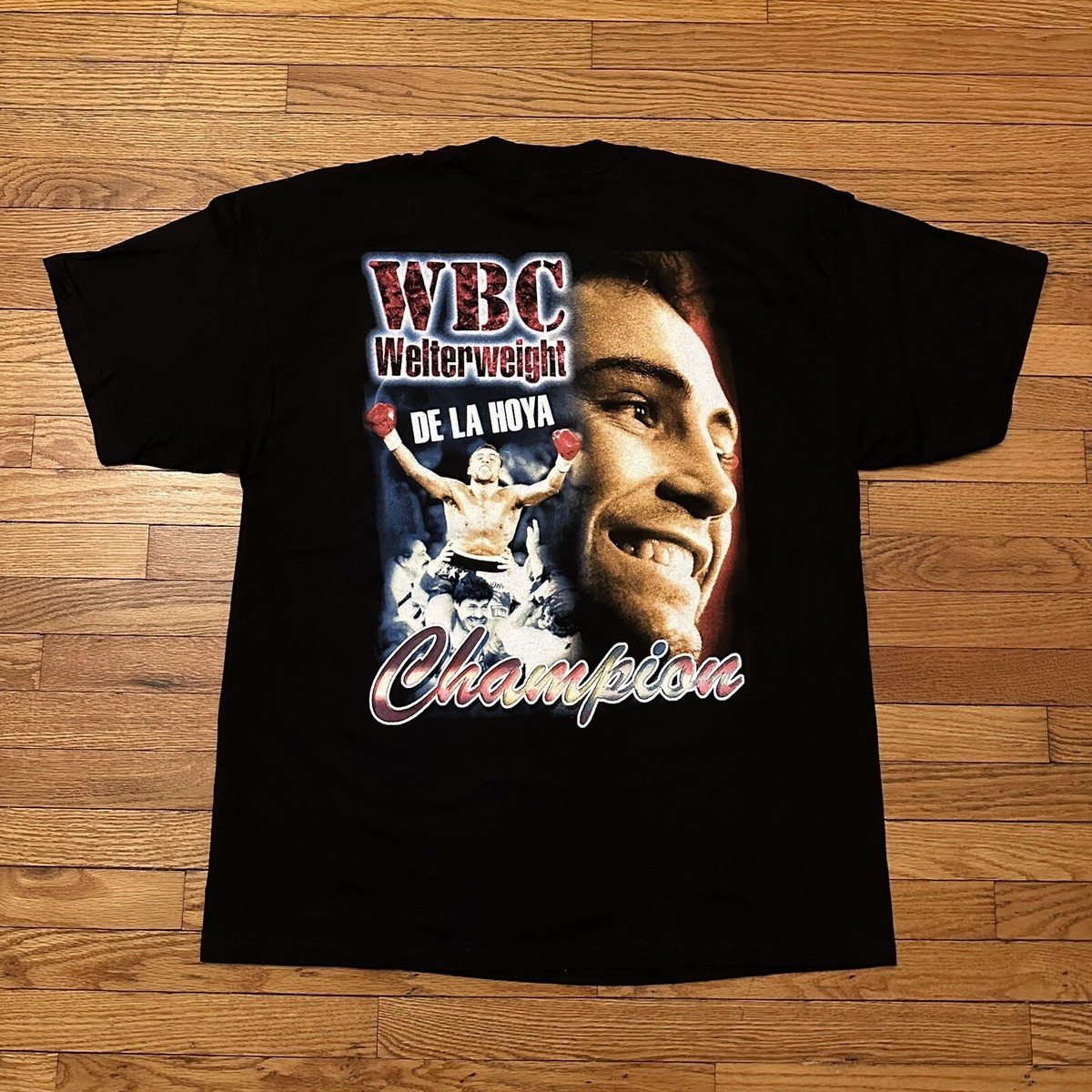 NWOT Vintage 90s Oscar De La Hoya Boxing Rap Tee T-Shirt XL Men