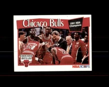 MICHAEL JORDAN 1991-92 NBA Hoops #277 Chicago Bulls Team (S)