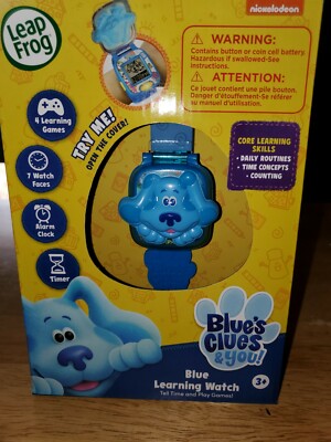 Blues Clues and You Watch -  Blue Learning Watch for Preschoolers LeapFrog NEW