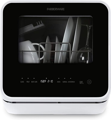 Farberware Complete Portable Countertop Diswasher 5L Water Tank 5 Programs