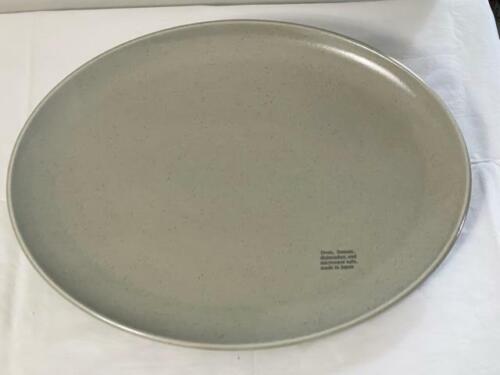 Calvin Klein Khaki Cargo Sage 15inch Oval Platter Stoneware Dinnerware New - Picture 3 of 9