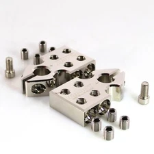 Big Jeff Audio 4 Input 1/0 AWG Gauge SAE Aluminum Top Post Battery Terminals