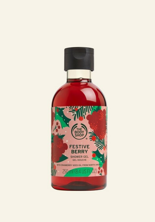 THE BODY SHOP FESTIVE BERRY SPECIAL EDITION SHOWER GEL oz WITH
