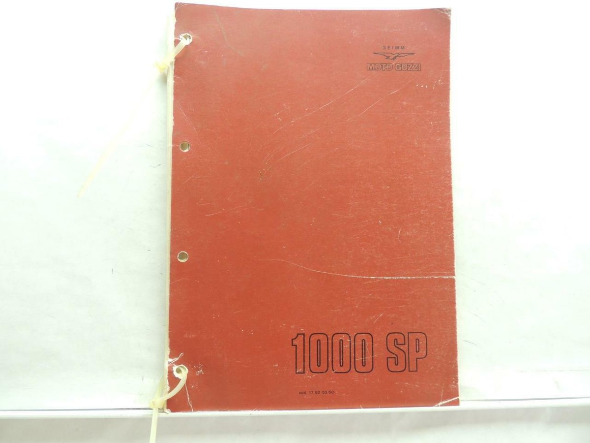 1978 Moto Guzzi 1000 SP Parts Manual List B6473 | eBay
