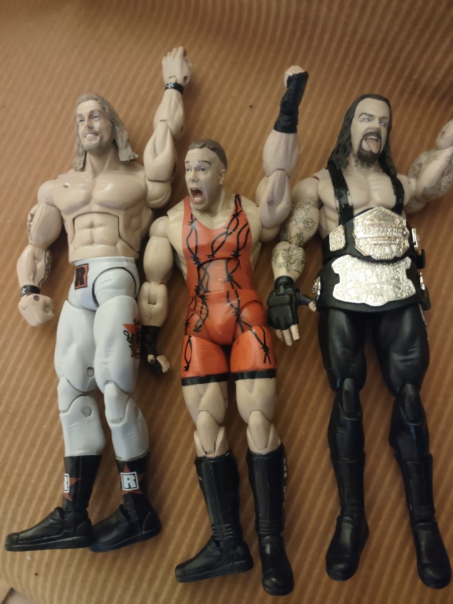 Lot of 9, Vintage 2004-05 WWE 8in Wrestling JAKKS Pacific(2009