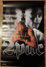 2001 Scorpio Vintage Poster Tupac 2pac Shakur Hip Hop Legend 22”x34” Never Used