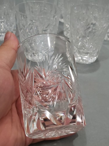 Set Of 11 Antique American Brilliant Period Cut Glass Whiskey Tumbler Excellent - Picture 7 of 10