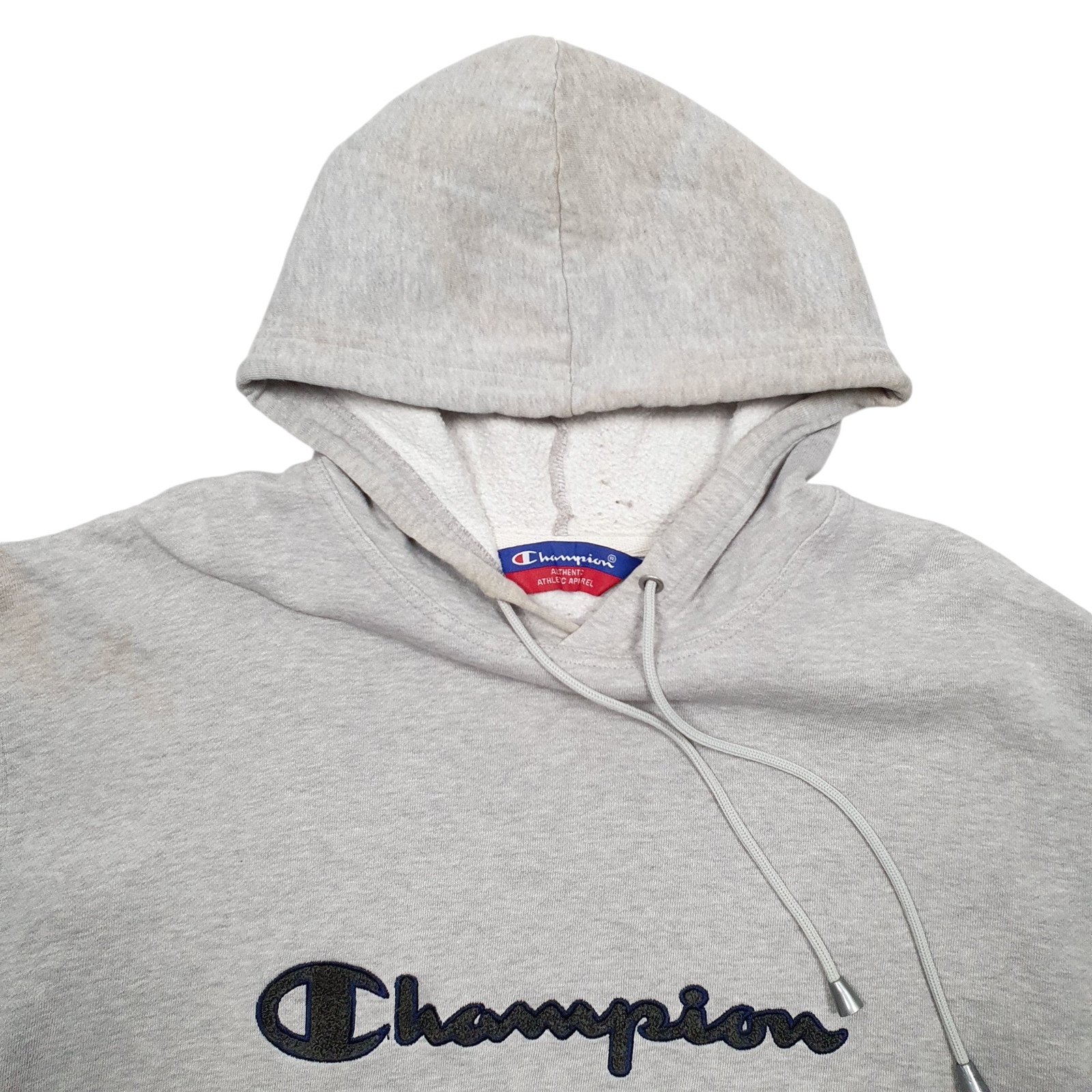 CHAMPION Hoodie Spellout Jumper Sweatshirt Mens L image 2
