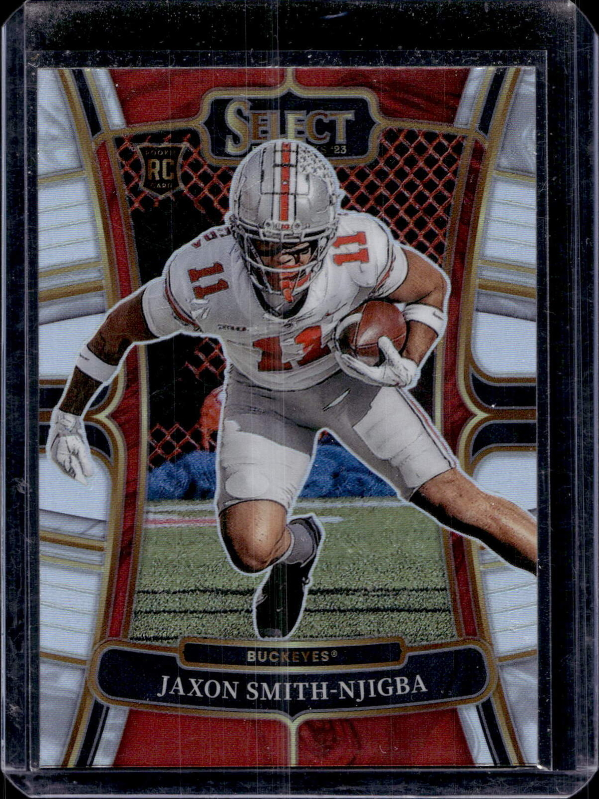2023 Panini Select Draft Picks #7 Jaxon Smith-Njigba Silver Prizm