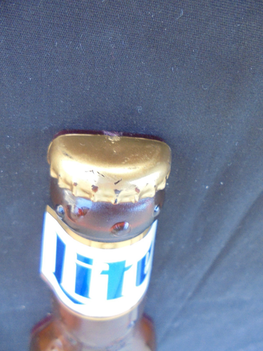 MILLER LITE TAP HANDLE Shape of Beer Bottle Acrylic with Water Droplets - Picture 6 of 6