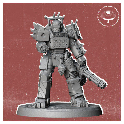 Armor Raider | Rust Reavers | Vermillion | D&D Wargaming 3D Printed Mini
