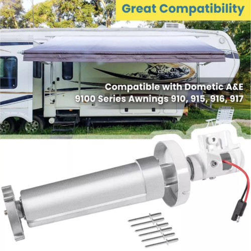 3310423.209B For Dometic 9100 RV Power Awning Motor Torsion Assembly RH White