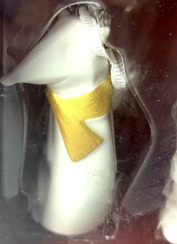 2012 Starbucks Trio Adorno Set, Blanco con Acentos Dorados - Soldado Fox Snowman - Imagen 9 de 12